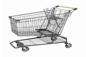 150L American grocery storage supermarket shopping cart