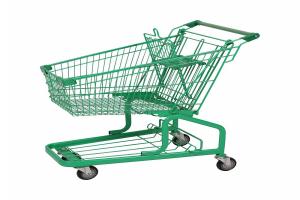 60L durable German type small 4 wheels shopping trolley