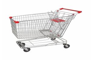 210L European modern Escalator metal supermarket carts