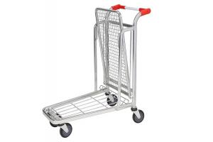 High Quality 2 tier Warehouse Shopping Flat Trolley 