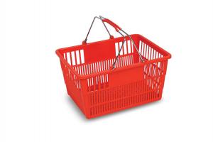 HDPP material plastic stylish shopping basket for supermarket