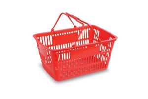 28L-32L Plastic supermarket shopping basket for storage